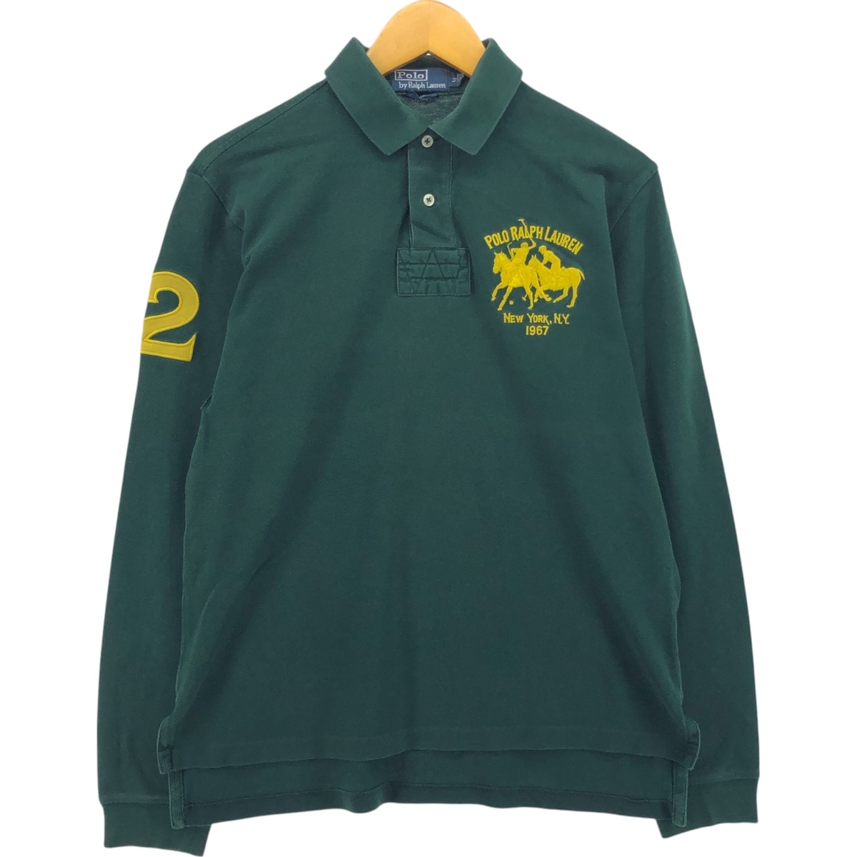 古着 ラルフローレン Ralph Lauren POLO by Ralph Lauren CUSTOM FIT 長袖 ポロシャツ メンズM相当/eaa559615