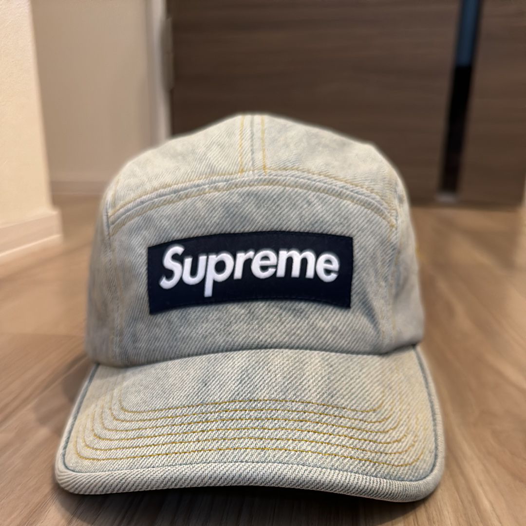 Supreme Denim Camp Cap "Dirty Indigo" (23SS)