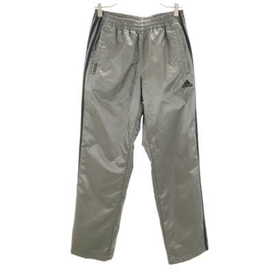 adidas アディダス ウインドパンツ M グレー 裏トリコット