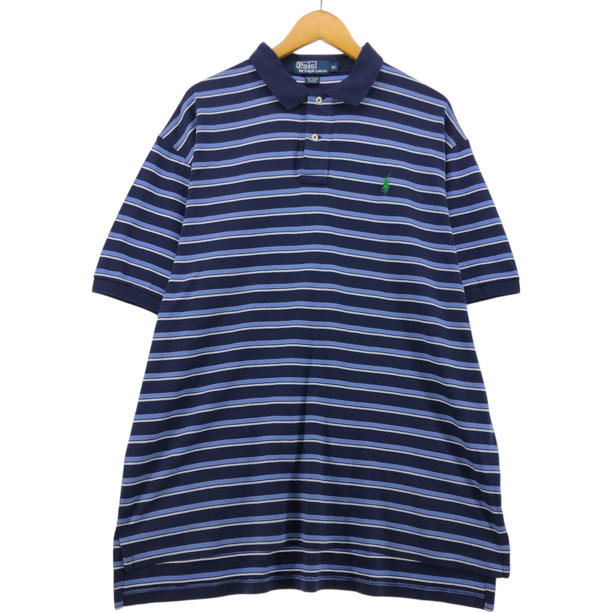 古着 ラルフローレン Ralph Lauren POLO by Ralph Lauren 半袖 ボーダー ポロシャツ メンズXL相当/eaa563852