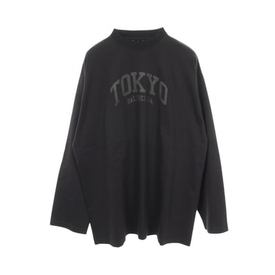 バレンシアガ BALENCIAGA TOKYO 長袖Tシャツ 衣料品 トップス コットン メンズ レディース ブラック系 720250 【中古】
