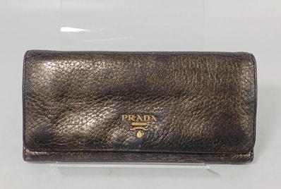 PRADA Saffiano Metal Nero Wallet "Black"