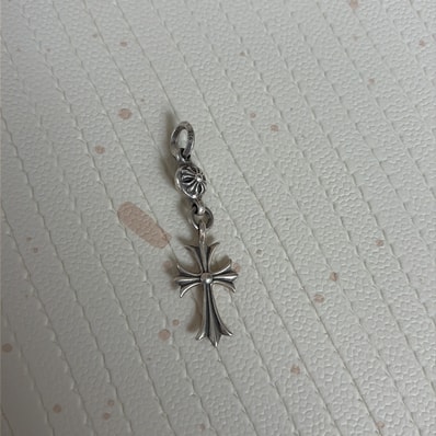 Chrome Hearts 1 Ball Tiny CH Cross Charm "Silver"