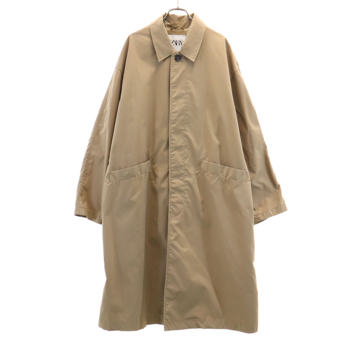 ZARA ザラ ステンカラーコート L ベージュ
