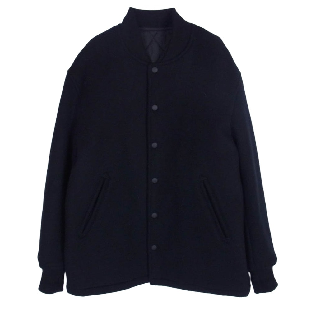 Ron Herman ロンハーマン ジャケット 3420400113 Varsity Jacket バーシティ ジャケット ウール スタジャン ブラック系 S【中古】