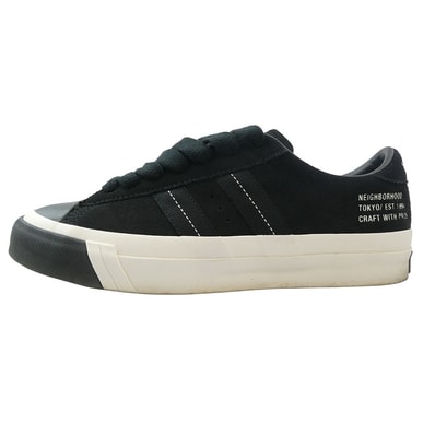 NEIGHBORHOOD ネイバーフッド スニーカー 25260PKN-FWM01 ROYAL PLUS SUEDE LO ローカット スニーカー ブラック ブラック系 25.5cm【中古】