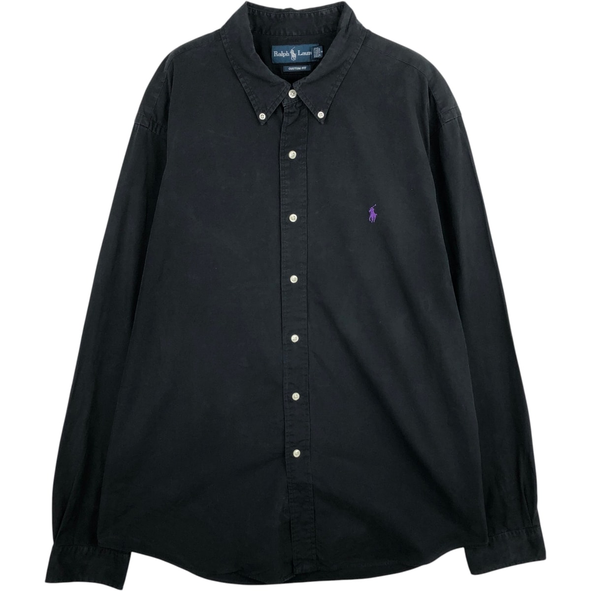 古着 ラルフローレン Ralph Lauren CUSTOM FIT 長袖 ボタンダウンシャツ メンズXXL相当/eaa634432
