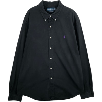 古着 ラルフローレン Ralph Lauren CUSTOM FIT 長袖 ボタンダウンシャツ メンズXXL相当/eaa634432