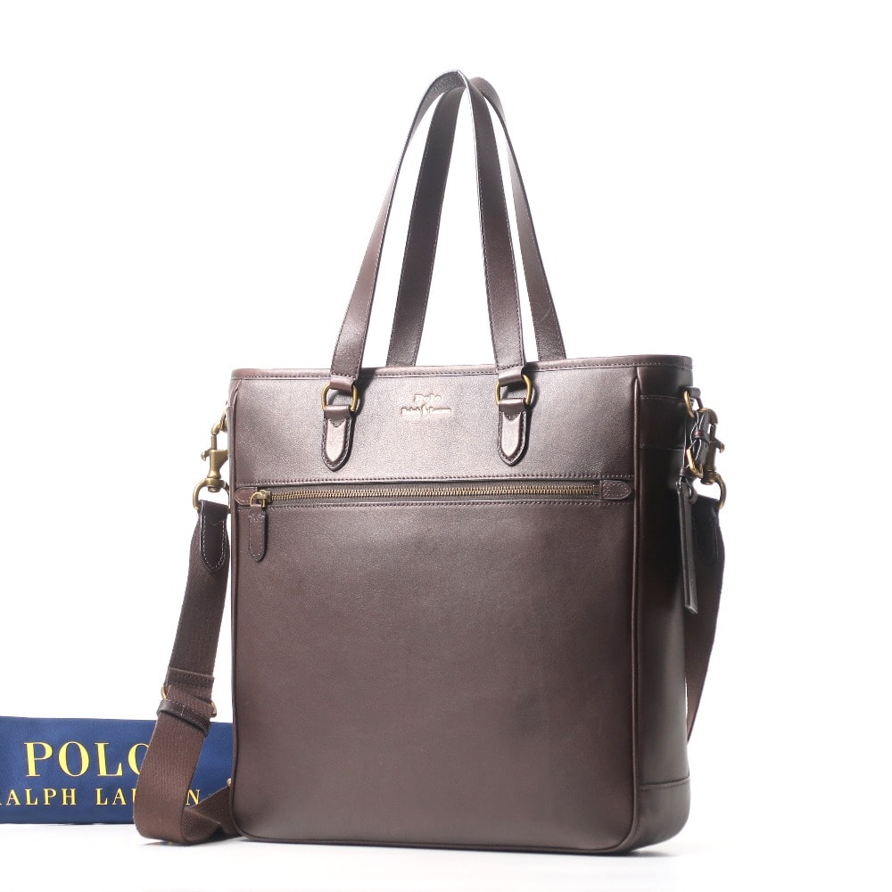 POLO RALPH LAUREN ポロ・ラルフローレン トートバッグ 2WAY クロスボディ ショルダー バッグ フラップファスナー 鞄 ブランド古着【中古】20250605/RA4853