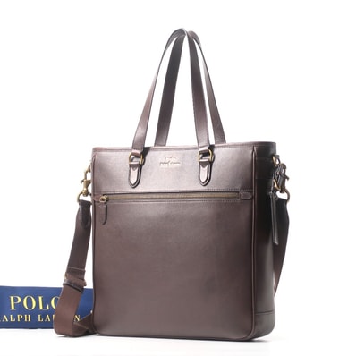 POLO RALPH LAUREN ポロ・ラルフローレン トートバッグ 2WAY クロスボディ ショルダー バッグ フラップファスナー 鞄 ブランド古着【中古】20250605/RA4853