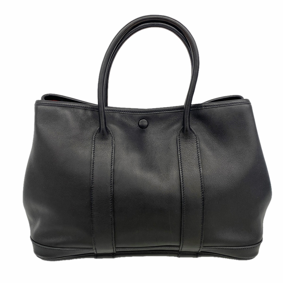 【6ke5568】エルメス トートバッグ ガーデンツイリーTPM ヴォーガリバー ブラック シルバー金具 □J刻印【中古】レディース