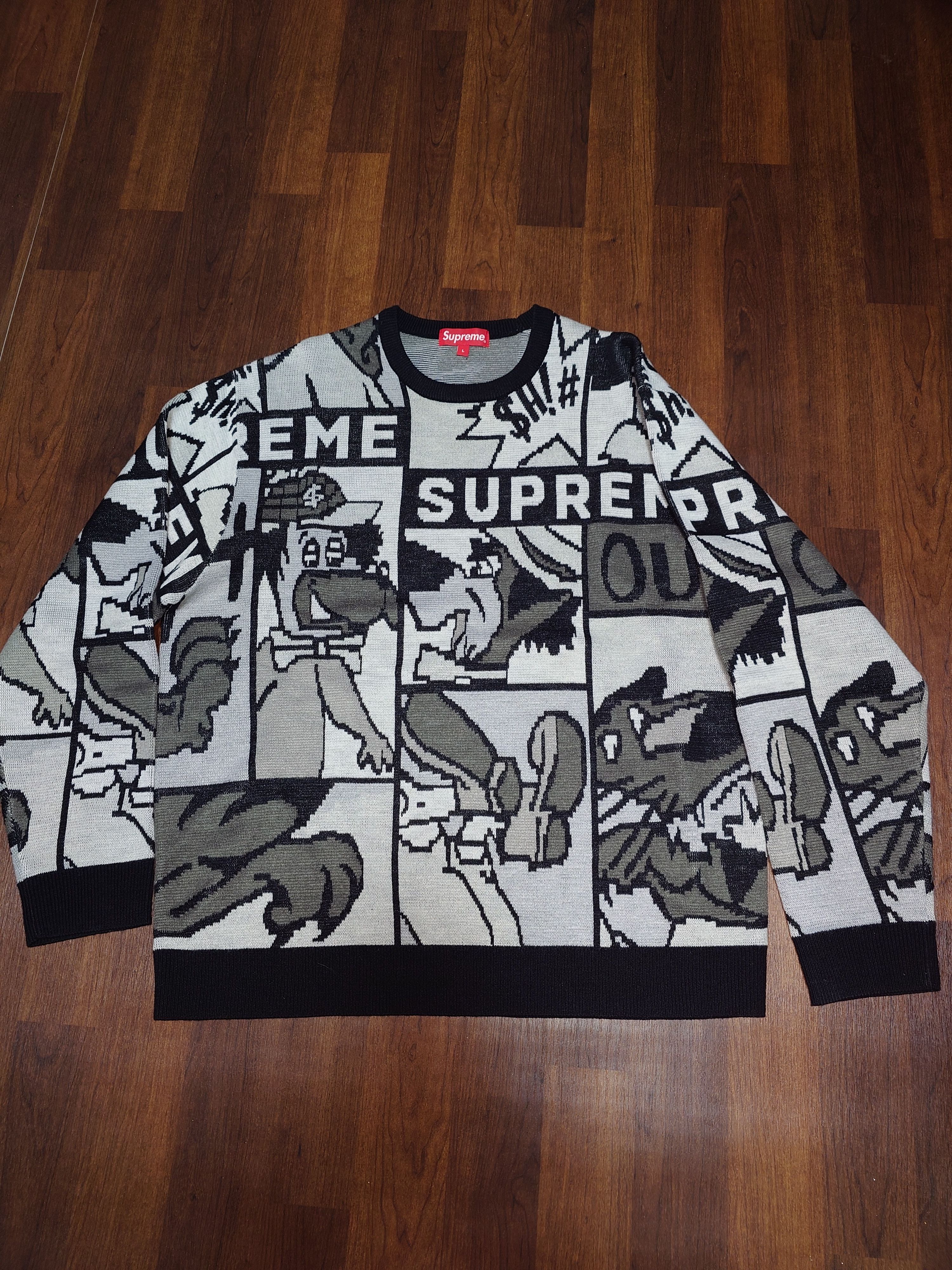 Supreme Cartoon Sweater "Black"