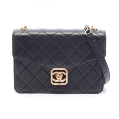 シャネル CHANEL マトラッセ ショルダーバッグ バッグ ラムスキン(羊革) レディース ブラック系 AS2840 【中古】
