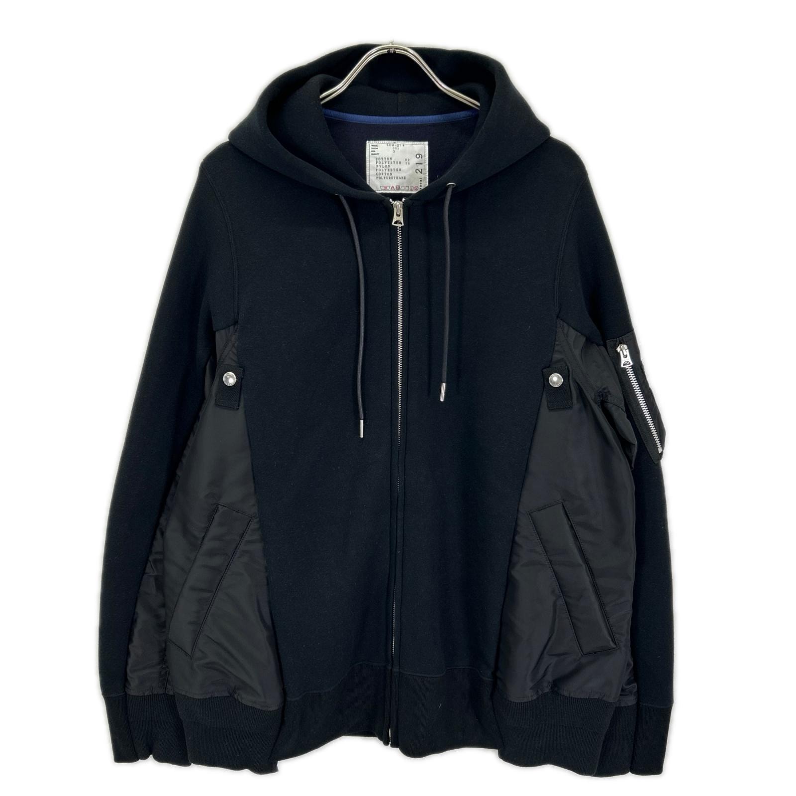 サカイ SCM-219 Sponge Sweat x Nylon Twill Hoodie 2