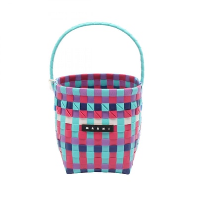 マルニ MARNI ポッドキッドバッグ ハンドバッグ バッグ レザー ポリプロピレン レディース グリーン系 / ピンク系 / マルチカラー M00332M00IW0M847 【中古】