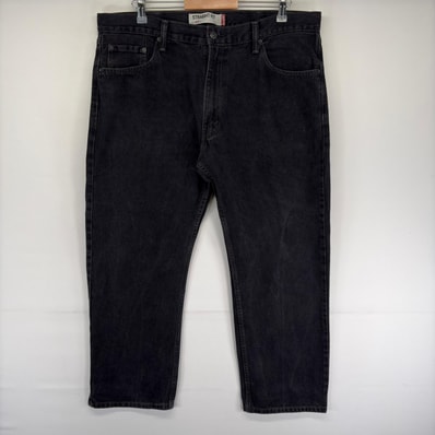 古着 リーバイス Levi's デニム パンツ 505 ジッパーフライ ストレート 大きいサイズ ジーパン ジーンズ w40 L29 ブラック系 メンズ