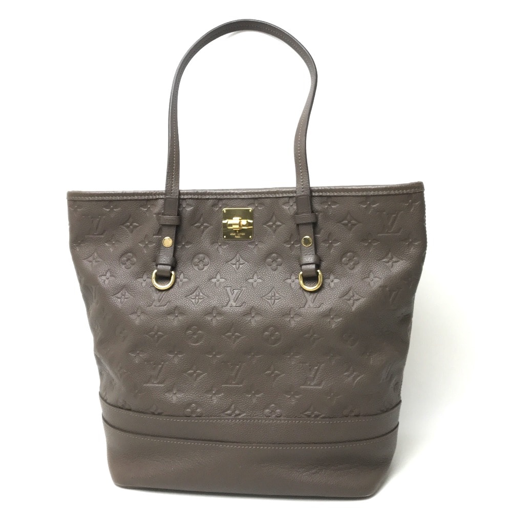 ルイヴィトン LOUIS VUITTON シタディンPM M40516 モノグラムアンプラント トートバッグ モノグラムアンプラントレザー オンブル ブラウン