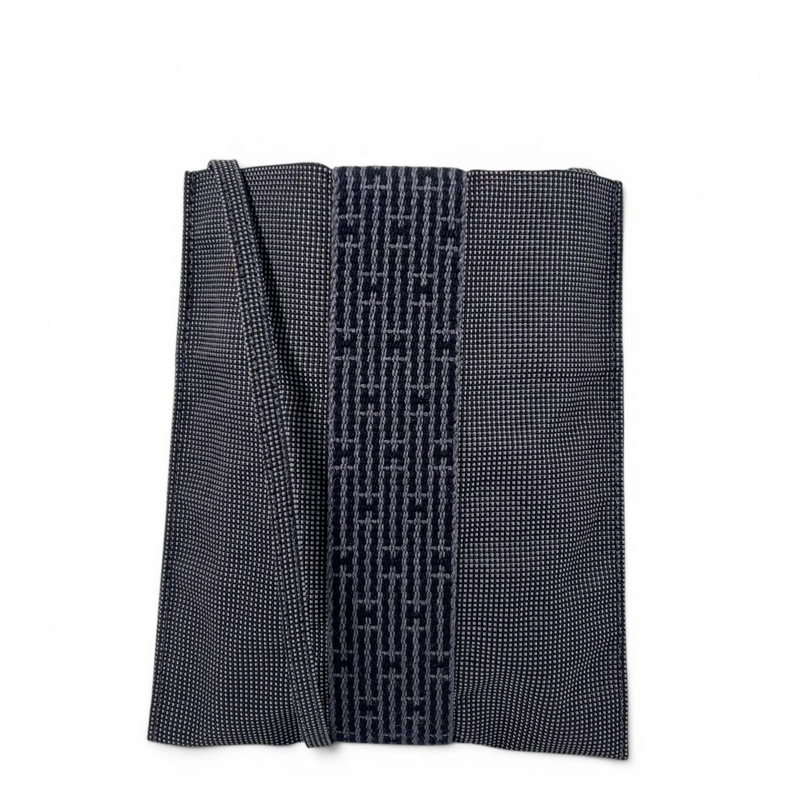 極美品 エルメス ショルダーバッグ エールライン ポシェット グレー メンズ