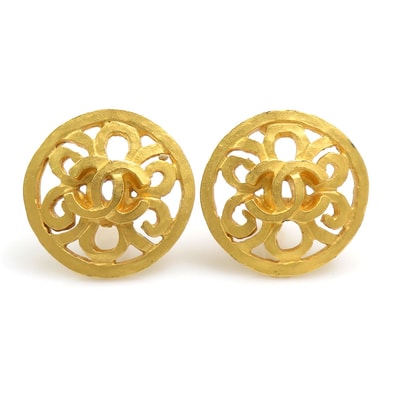 シャネル CHANEL イヤリング ヴィンテージ メタル ゴールド レディース【中古】 56693g