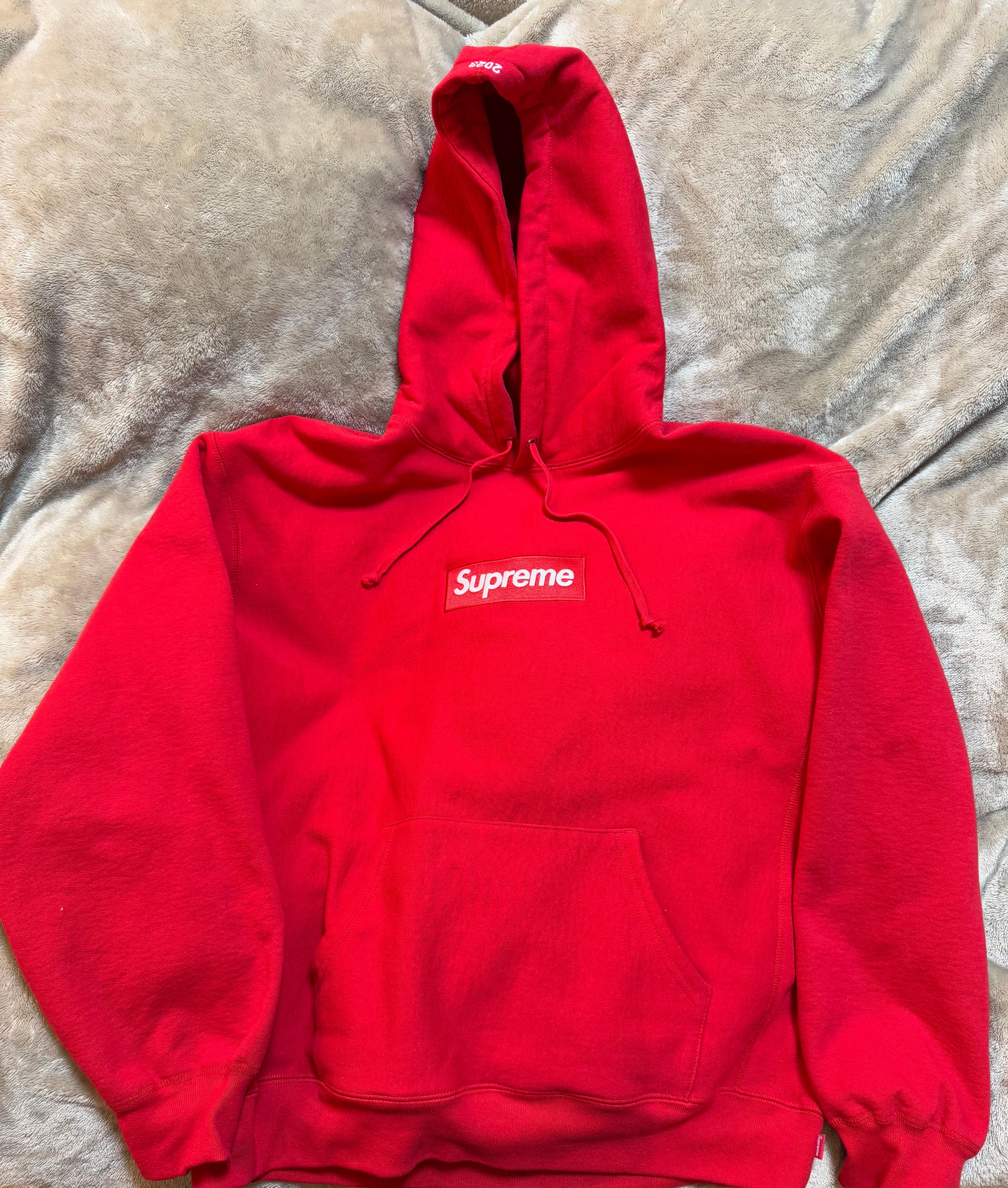 Supreme Box Logo Hooded Sweatshirt "Red" (23FW)