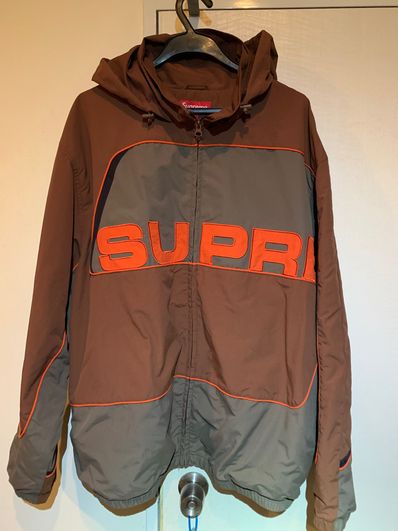 Supreme S Paneled Track Jacket "Brown"