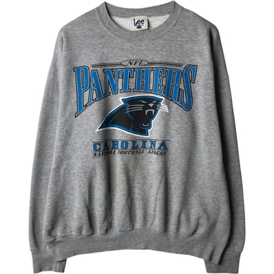 古着 90年代 リー Lee NFL CAROLINA PANTHERS カロライナパンサーズ プリントスウェットシャツ トレーナー USA製 メンズXXL相当 ヴィンテージ/eaa633695