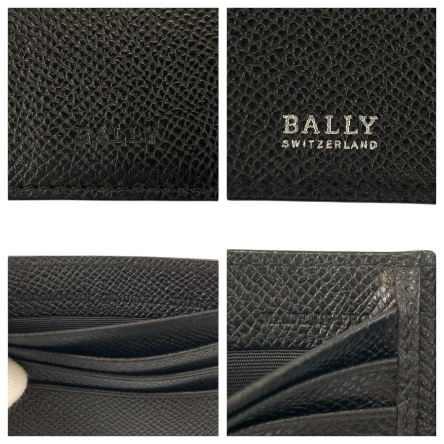 B (目立った傷や汚れなし)】美品 BALLY バリー ブラック 黒 シルバー