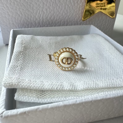 Dior ♡ Petit CD Baroque スタッド リング 指輪 S 新品