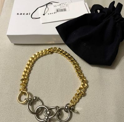 sacai Body Pierce Necklace "Gold"