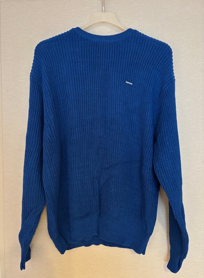 Supreme Small Box Ribbed Sweater "Royal"