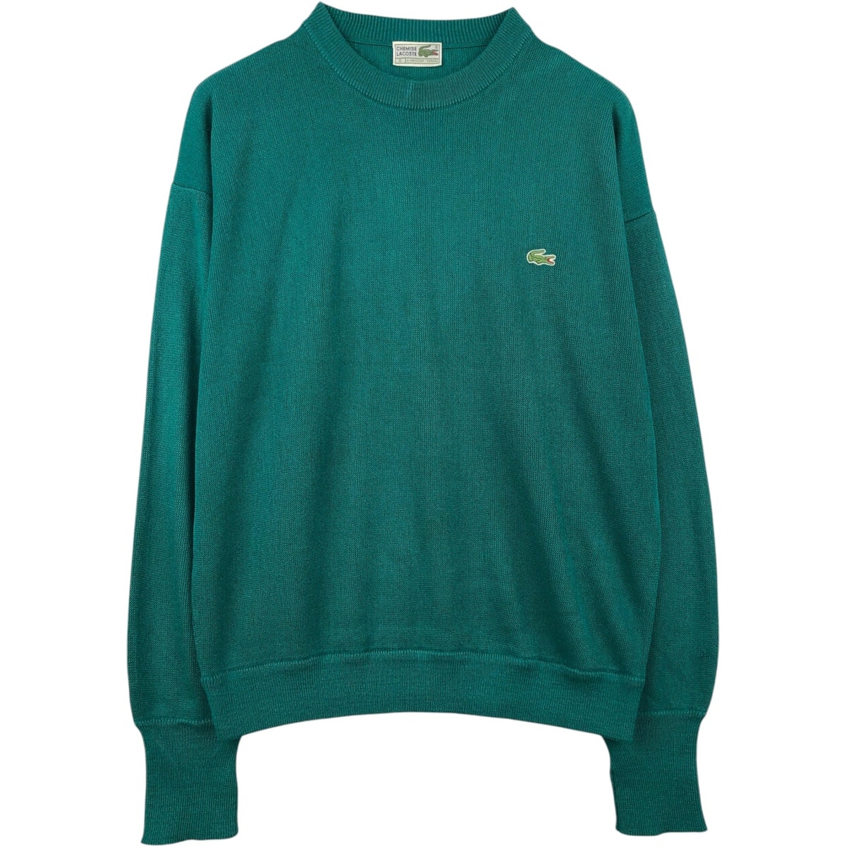 古着 80年代 ラコステ LACOSTE CHEMISE フレンチラコステ アクリルニットセーター スペイン製 メンズL相当 ヴィンテージ/eaa645893