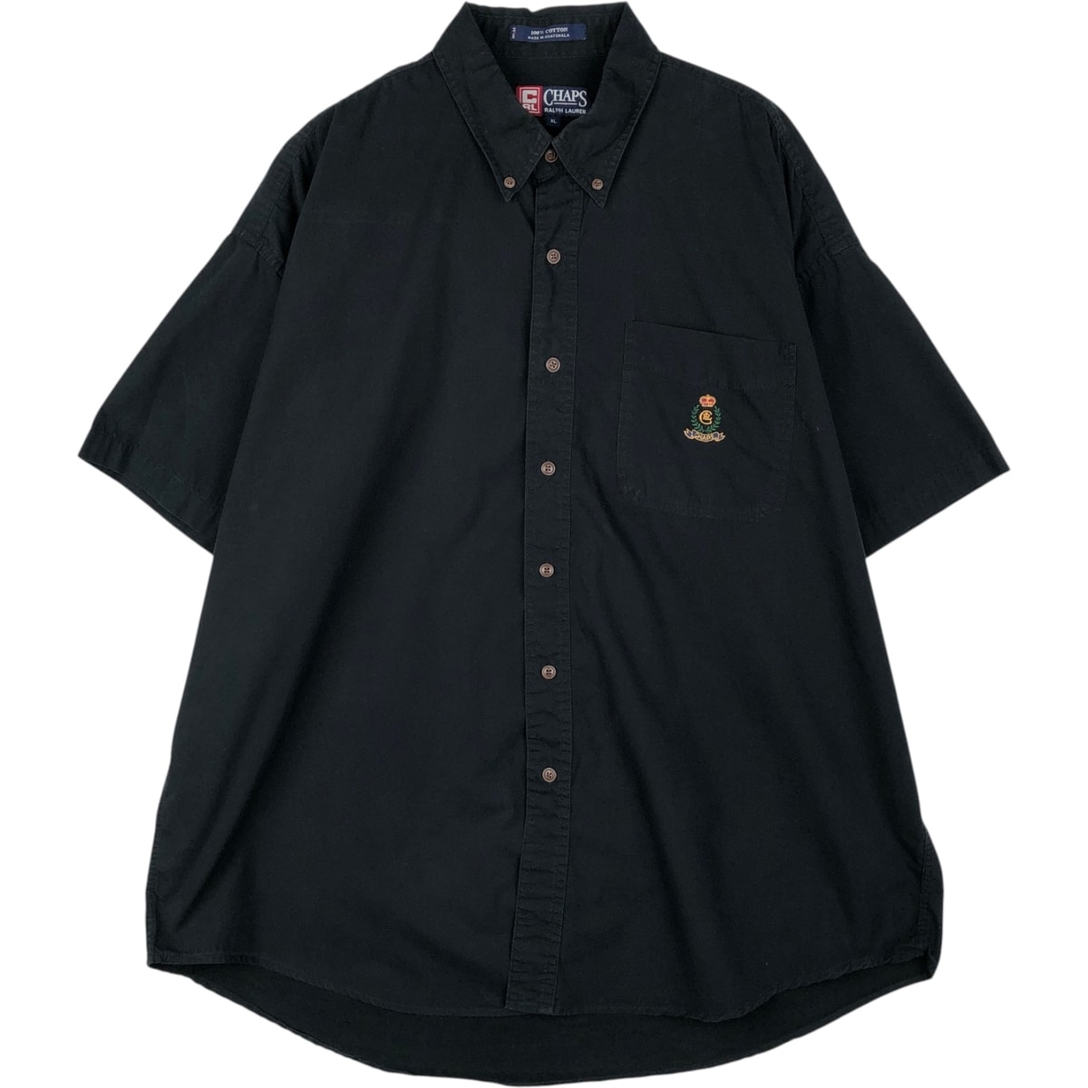 古着 ラルフローレン Ralph Lauren CHAPS チャップス 半袖 ボタンダウンシャツ メンズXL相当/eaa647896