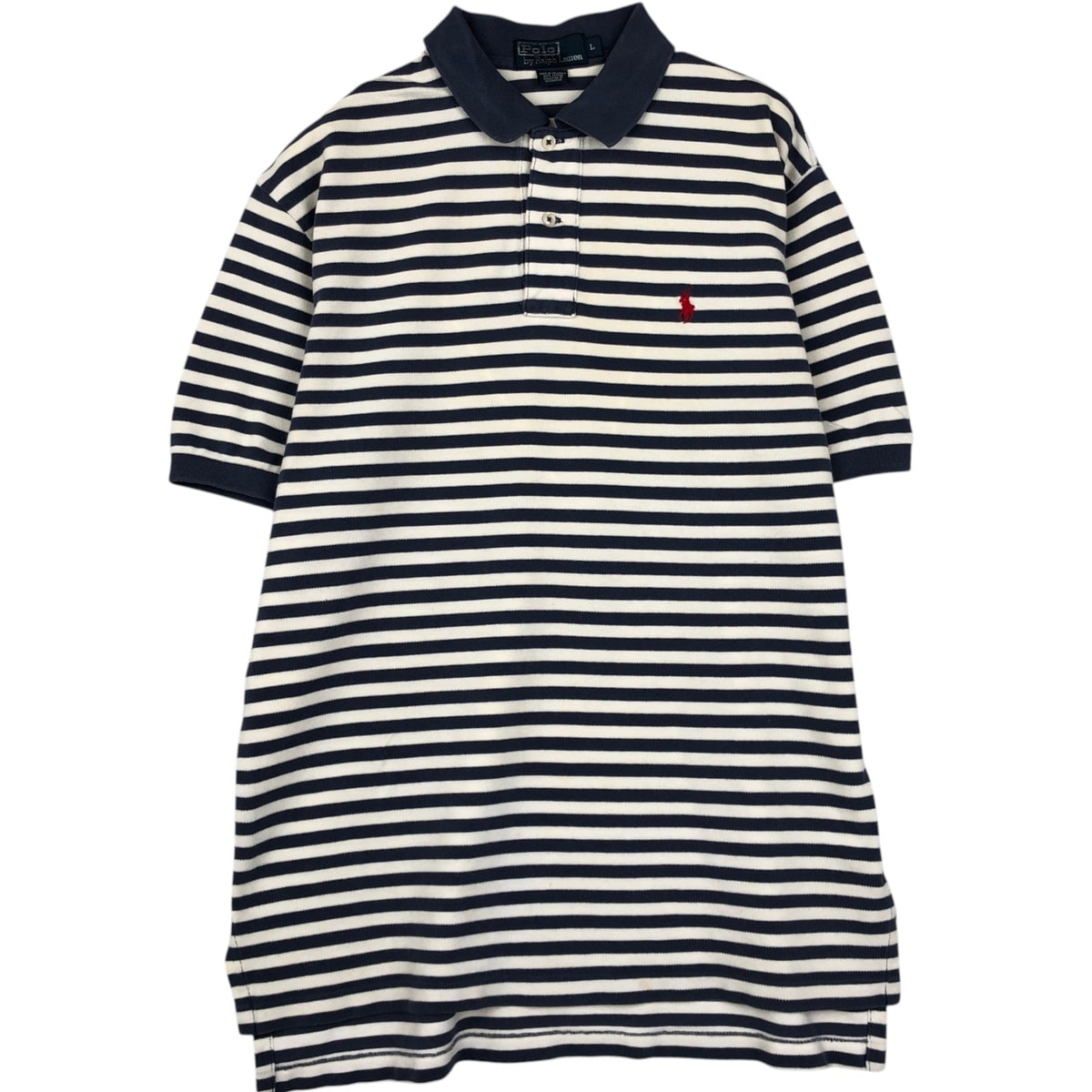 古着 ラルフローレン Ralph Lauren POLO by Ralph Lauren 半袖 ボーダー ポロシャツ メンズL相当/eaa635216