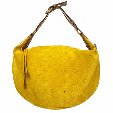 【6dc3659】ルイヴィトン ショルダーバッグ モノグラム・スエード オナタGM M95118 マイス【中古】レディース