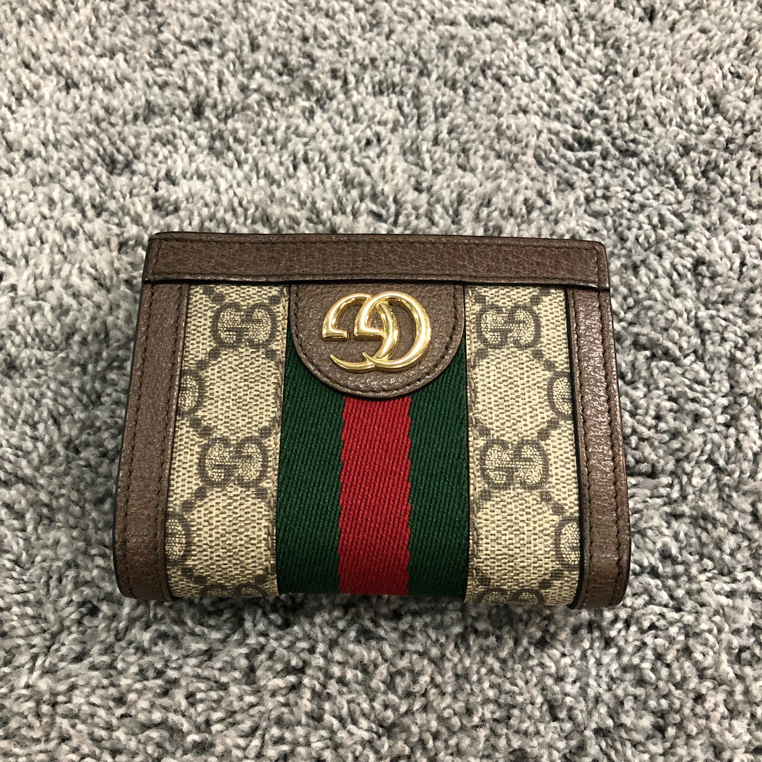 GUCCI Ophidia GG Supreme Sherry Line Wallet