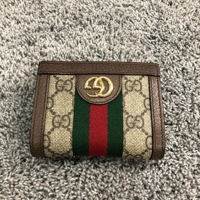 GUCCI Ophidia GG Supreme Sherry Line Wallet