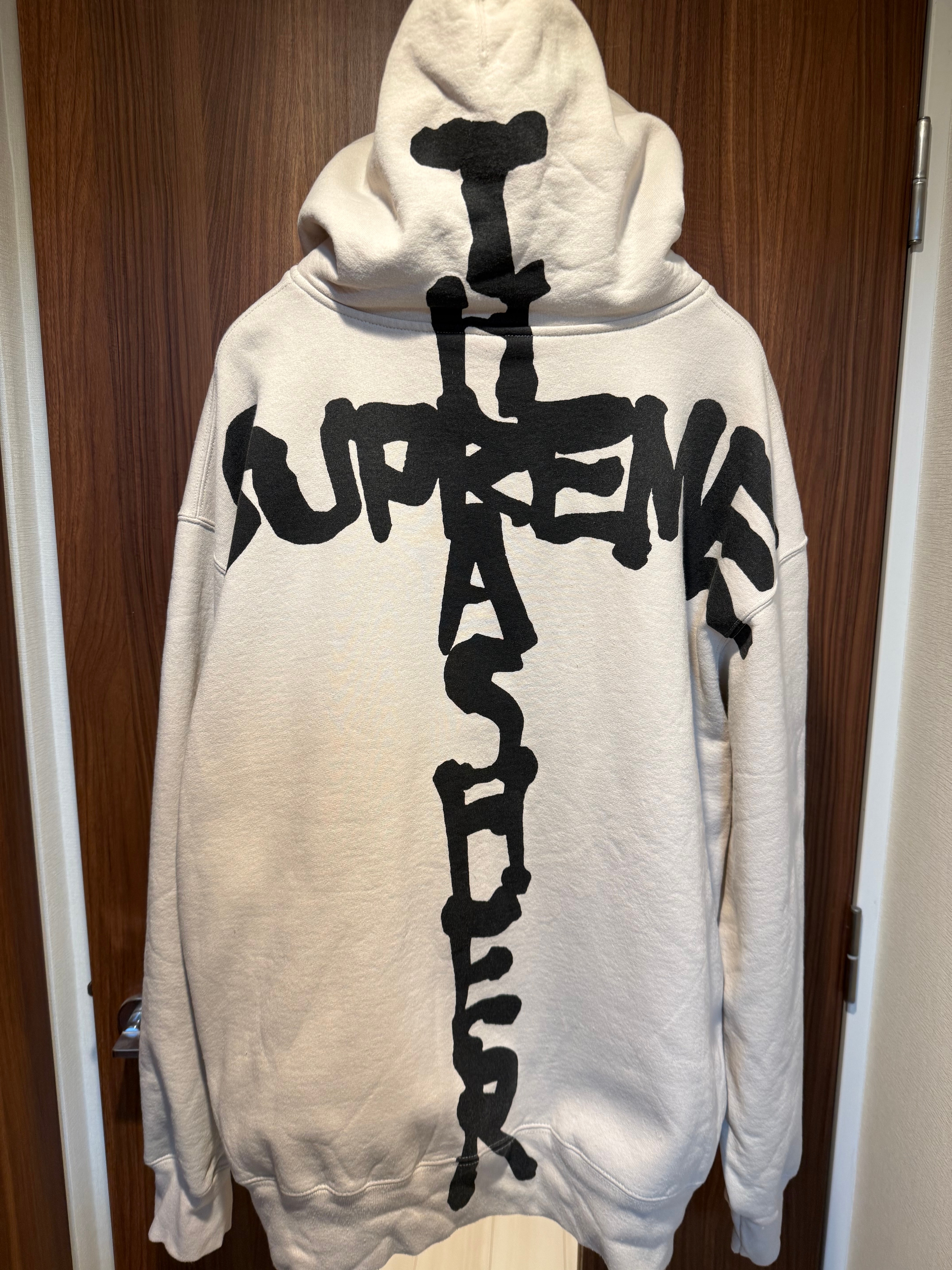 Supreme x Thrasher Zip Up Hooded Sweatshirt "Stone"