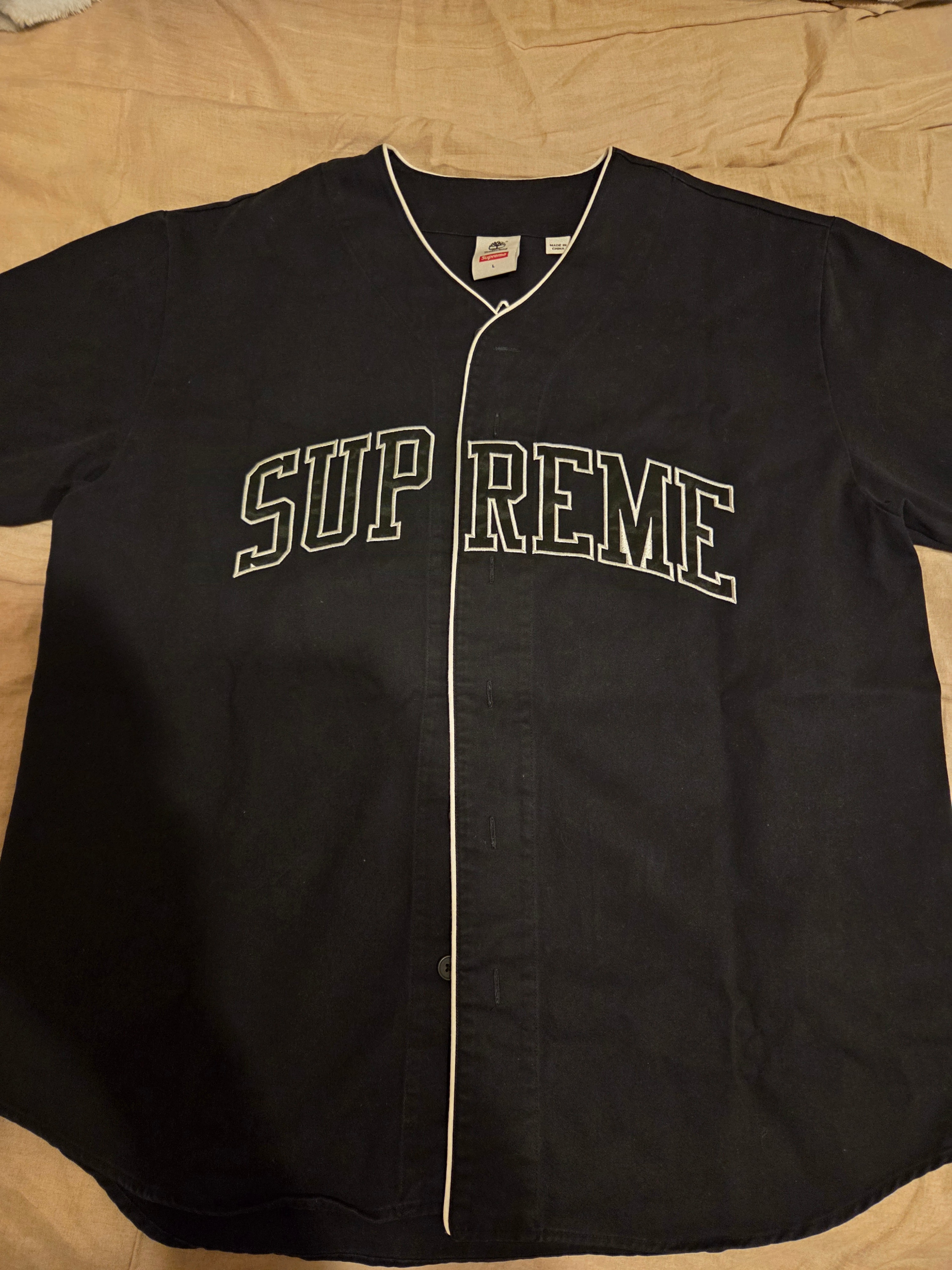 Supreme / Timberland Baseball Jersey "Black"