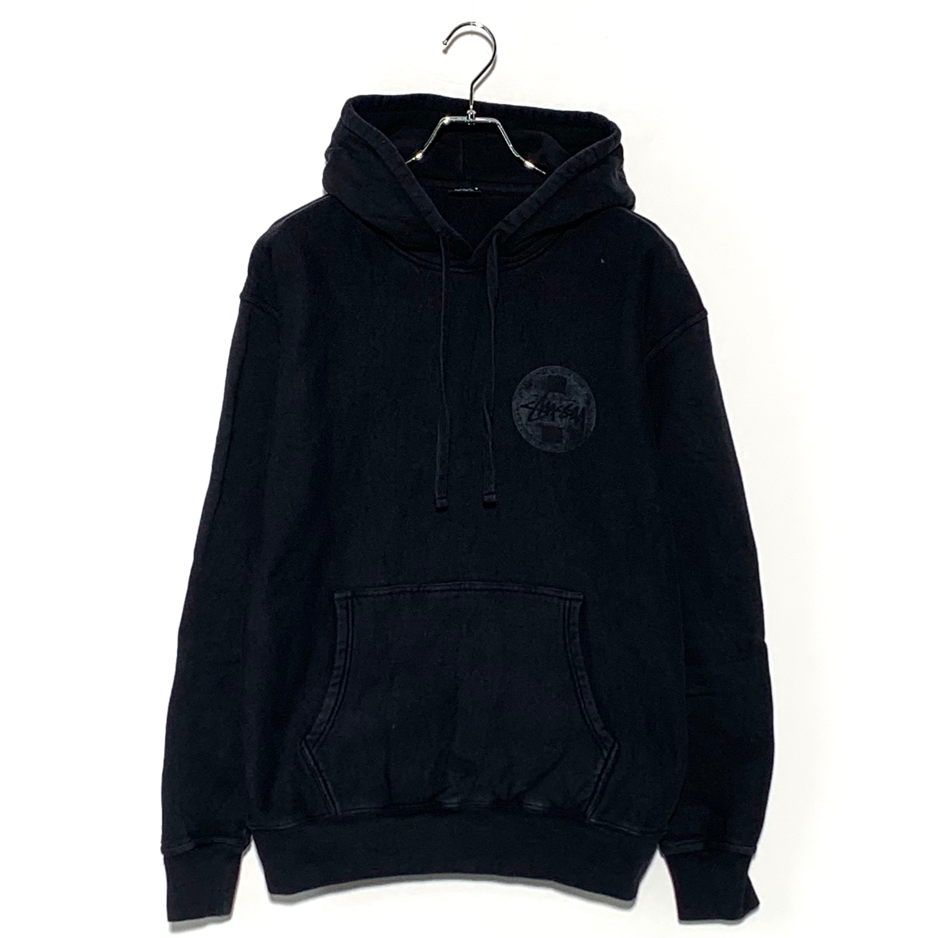 Stussy Dot Stamp Hoodie Pigment Dyed "Black"
