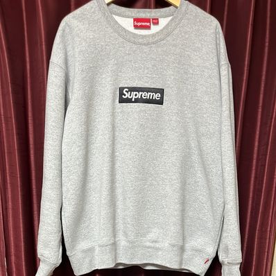 Supreme Box Logo Crewneck "Heather Grey" (22FW)