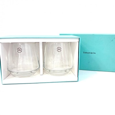 【箱入り】TIFFANY&Co. ロゴ 1837 ペアグラス クリスタルガラス 鑑定済み ドイツ製 正規品 ティファニー