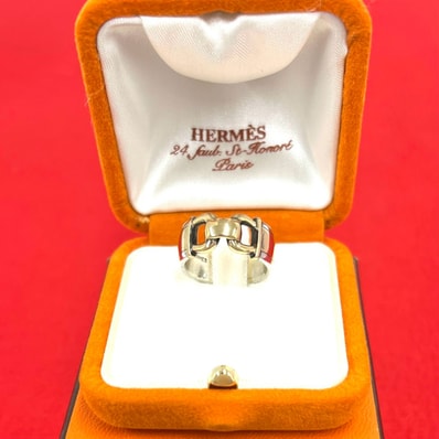HERMES エルメス モンテヴィデオ リング シルバー925 K18イエローゴールド リング・指輪 11号 シルバー
56285