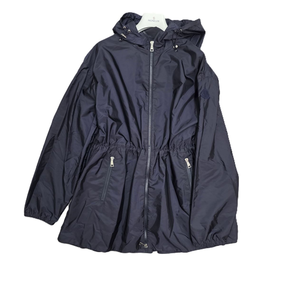 MONCLER モンクレール WETE(ウェテ) 22SS ナイロンコート フリル ウィンドブレーカー ナイロンジャケット I10931A00134 M ナイロン ネイビー レディース【中古】