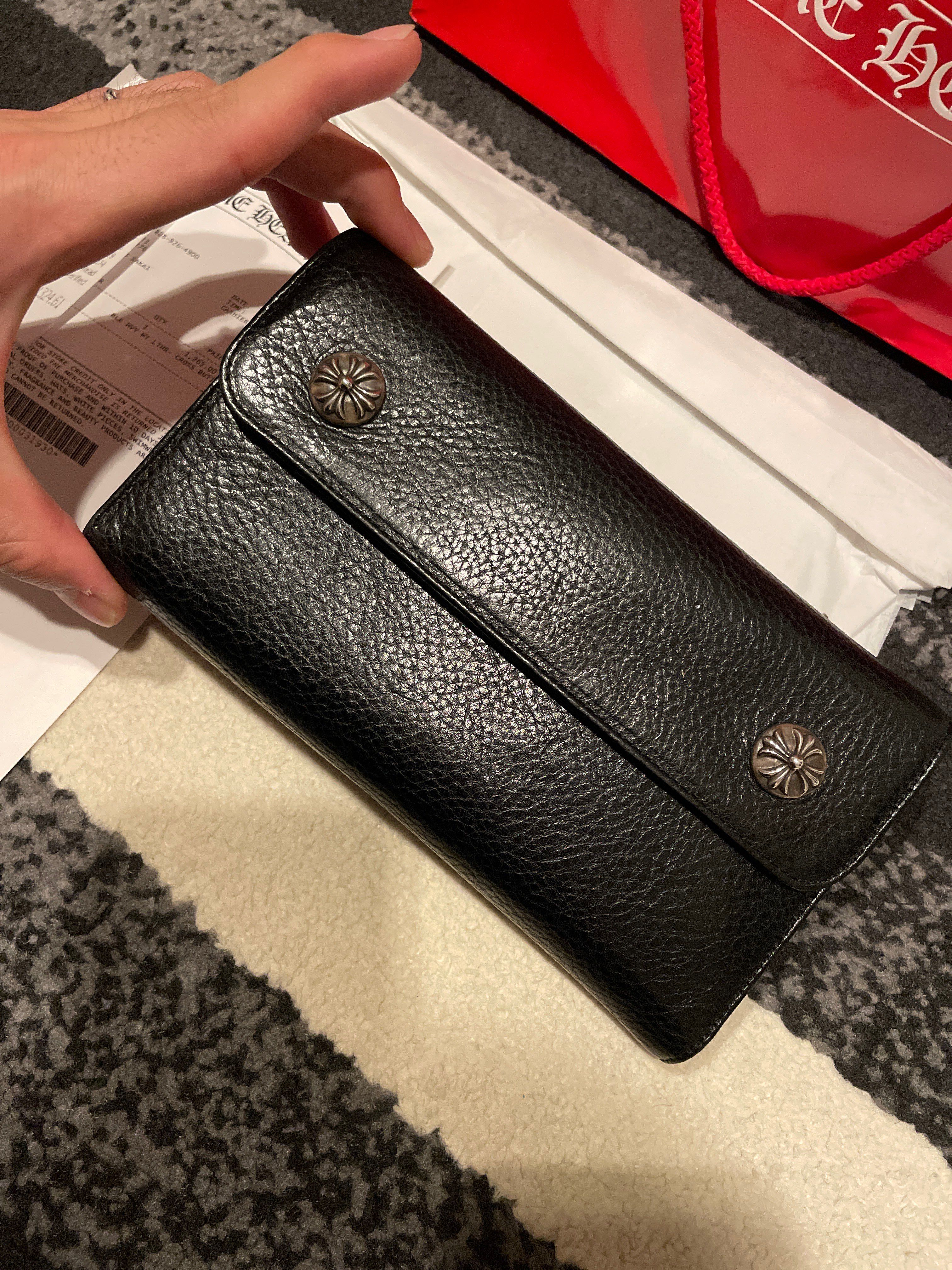 Chrome Hearts Wave Wallet Leather "Black"
