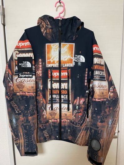 Supreme x The North Face Taped Seam Shell Jacket "Times square" NP52207I x NF0A82RK