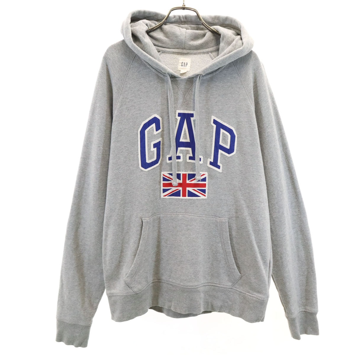 GAP ギャップ 長袖 スウェットパーカー M グレー プルオーバー