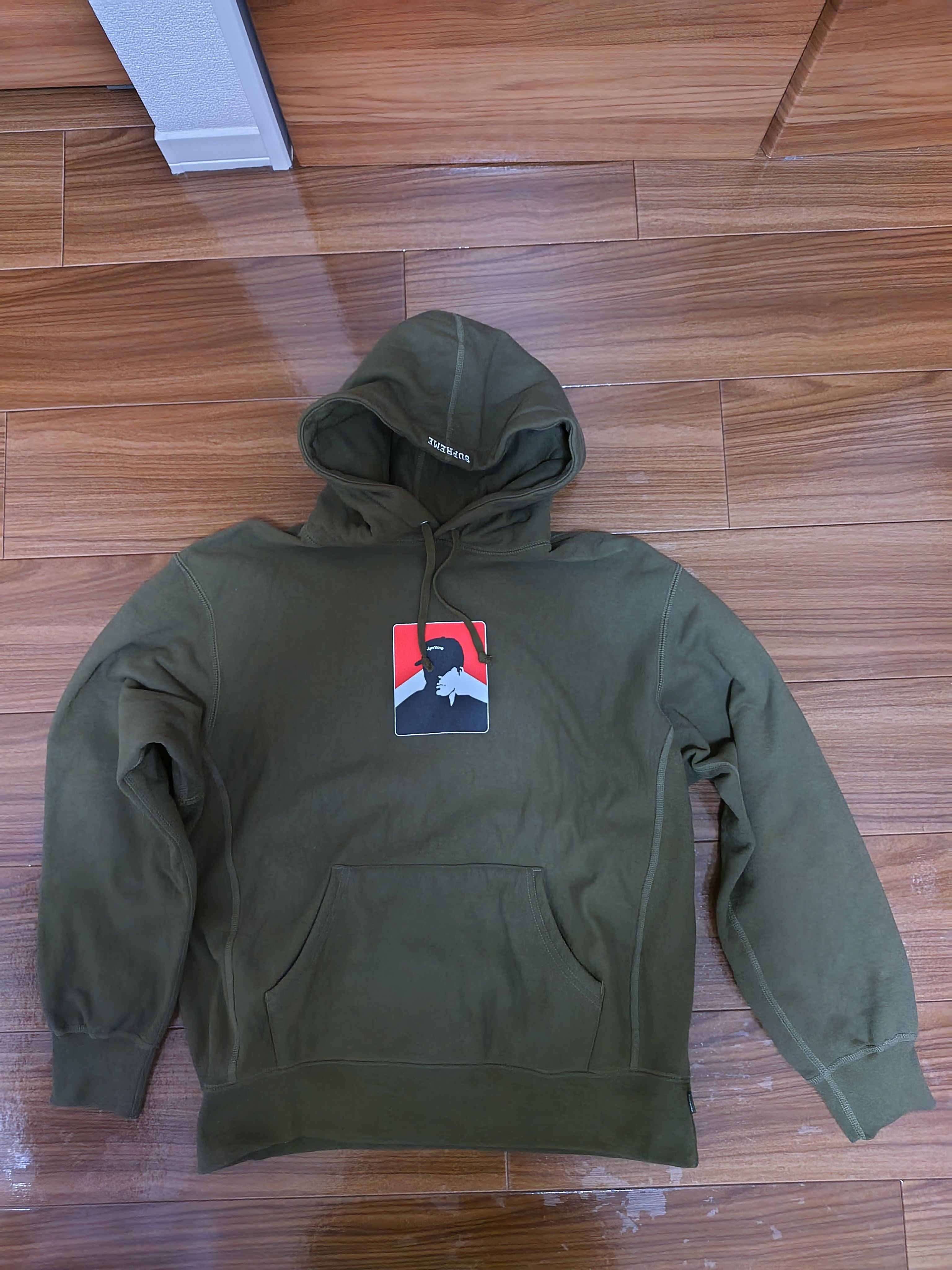 Supreme Portrait Hooded Sweatshirt "Dark Olive"