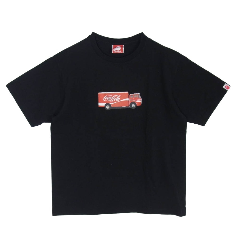 A BATHING APE アベイシングエイプ Tシャツ コカコーラトラック プリント 半袖 クルーネック Tシャツ ブラック系 L【中古】