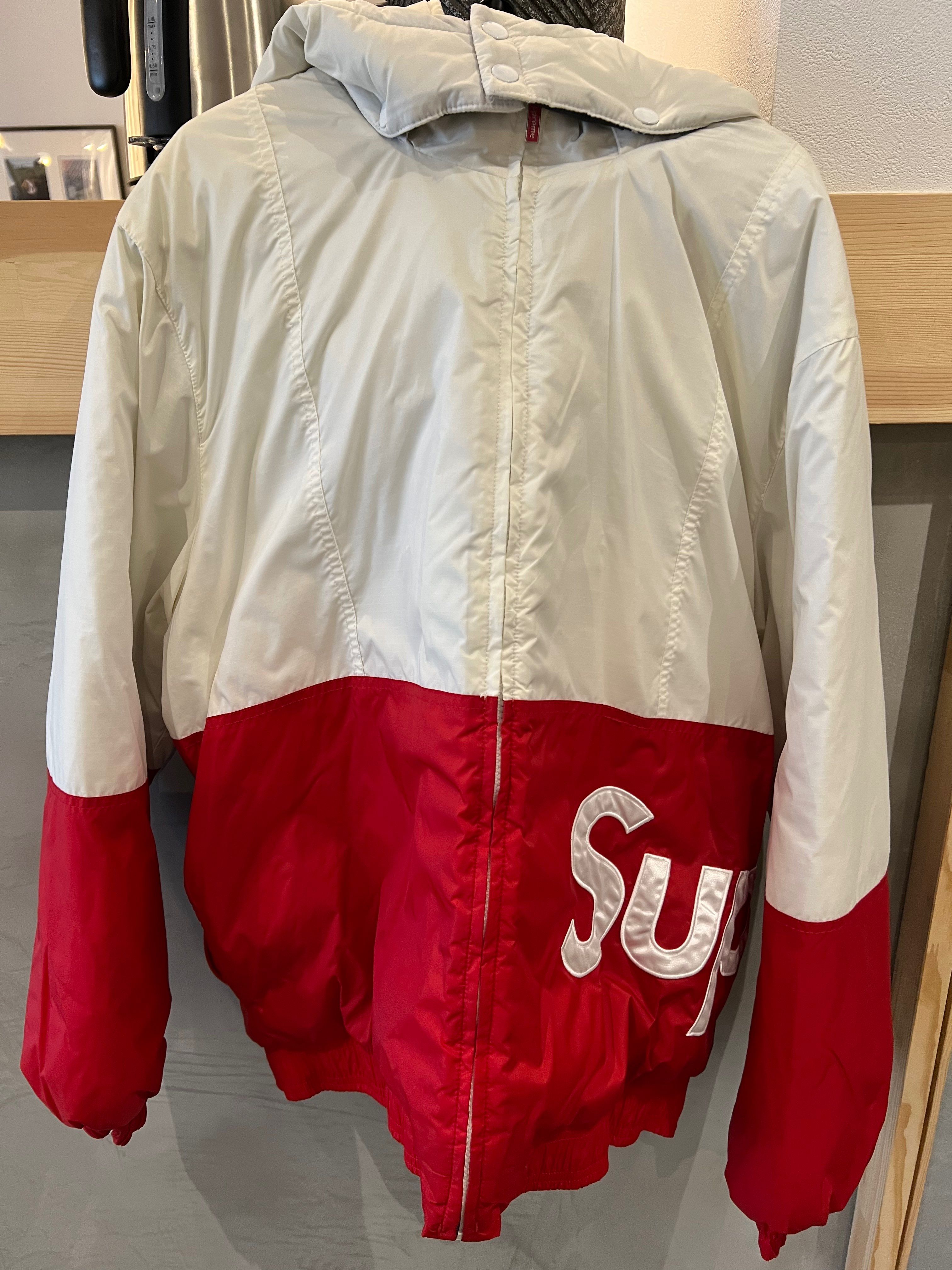 Supreme Sideline Side Logo Parka "White"