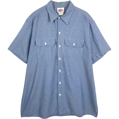 古着 ディッキーズ Dickies 半袖 ワークシャツ メンズXL相当/eaa653018